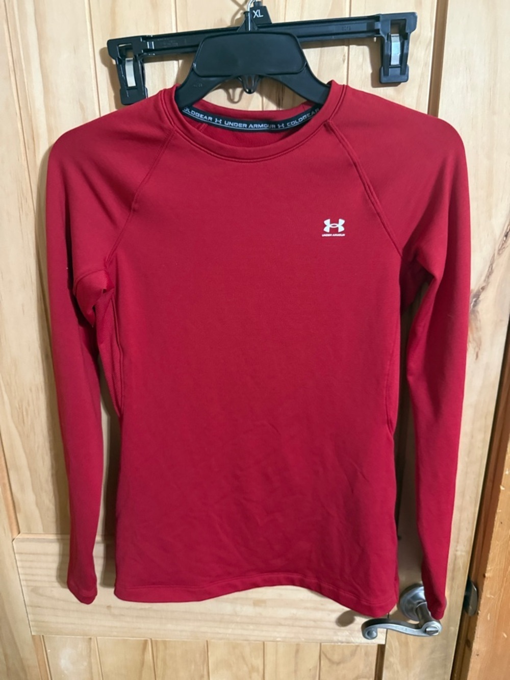 Under Armour Crimson Red Long Sleeve Base Layer Top